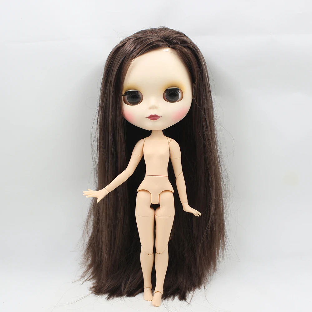 

ICY DBS Blyth doll No.BL0222 Deep brown hair JOINT body Frosted skin 1/6 BJD