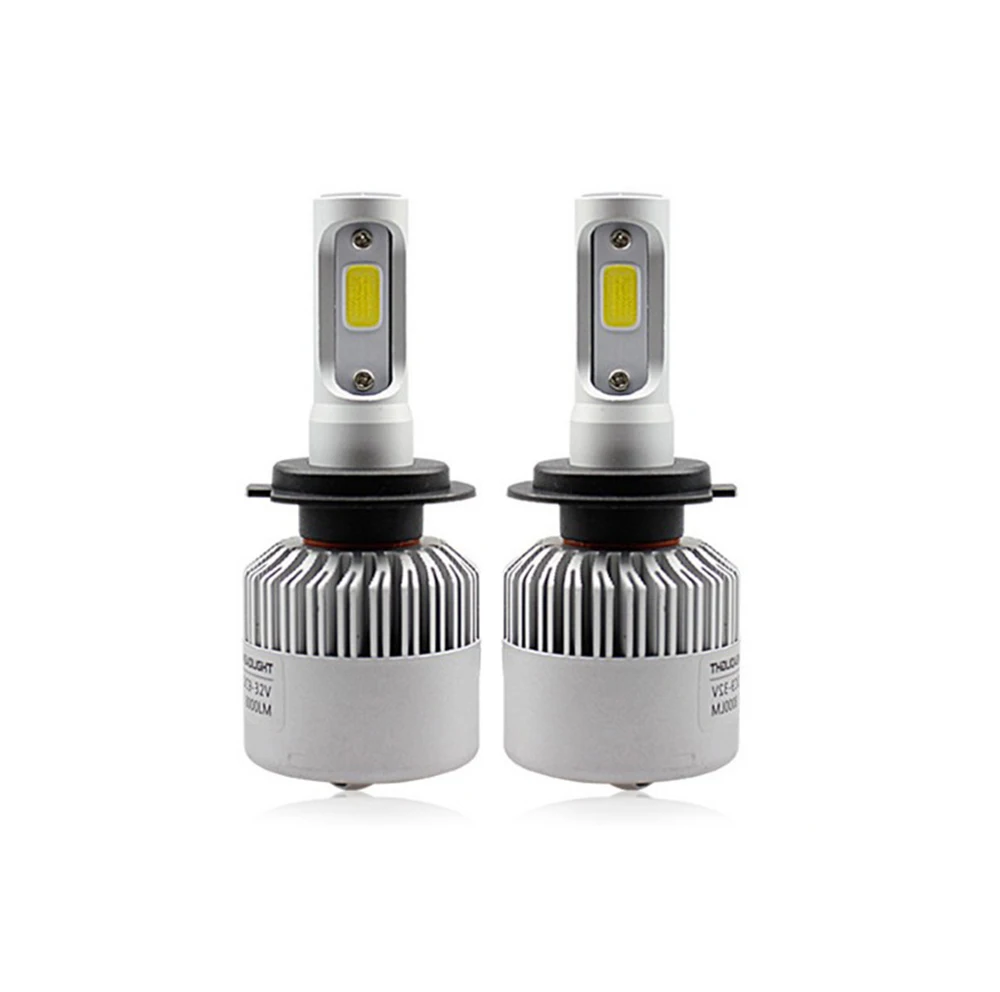 2 шт. Автомобильные светодиодные лампы H7 с вентилятором охлаждения|led headlight