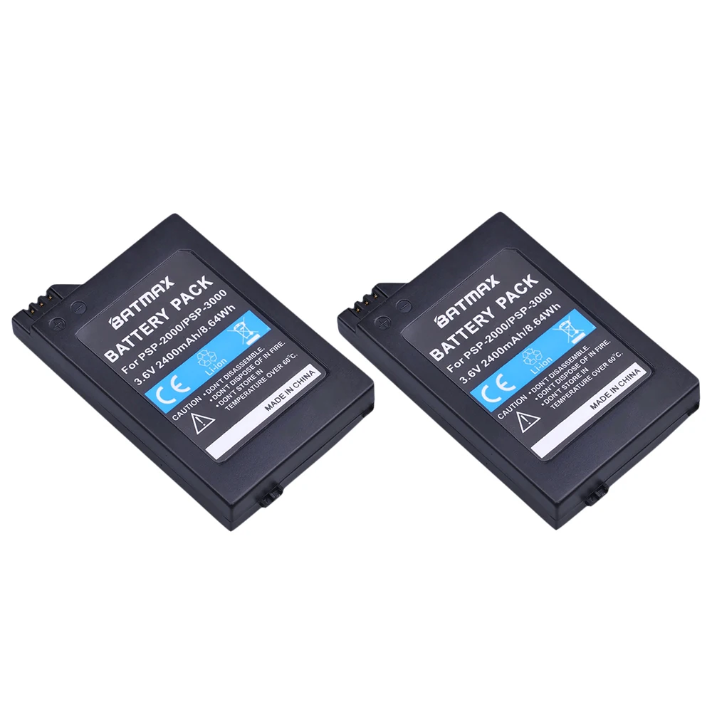 2 шт. 3 6 В 2400 мАч PSP 2000/3000 S110 аккумулятор + зарядное устройство для консоли Sony 2000