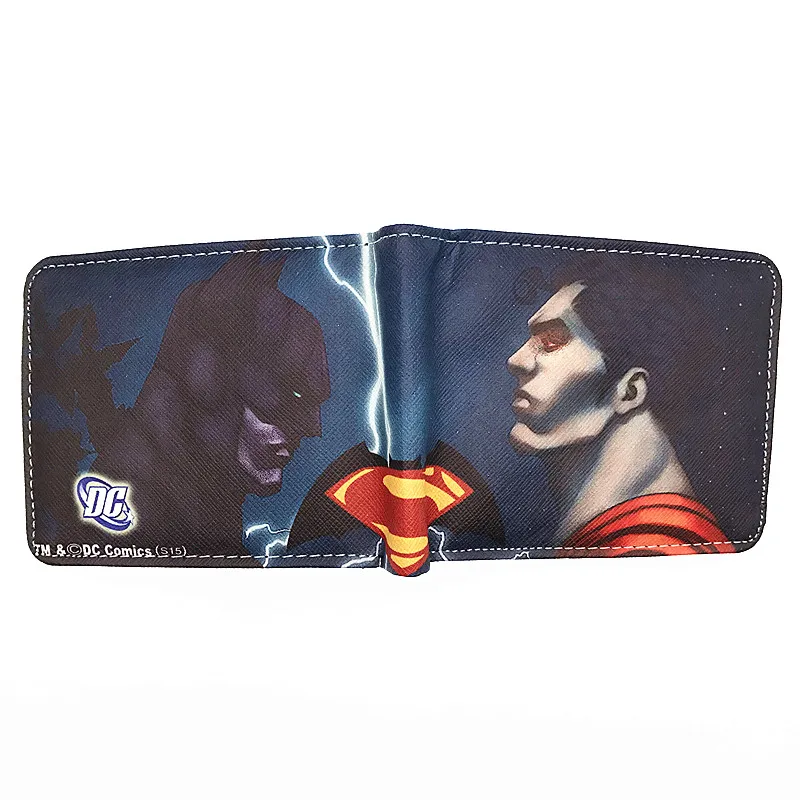 Superman 029 Кошелек в стиле аниме, комиксы, Супермен, кошелек в стиле аниме для молодых, держатель для карт, кошельки с биркой, цена в долларах - Цвет: Superman 029