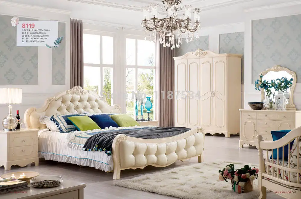

8119 Home bedroom furniture wooden four doors wardrobe chest chifforobe modern home bedroom furniture