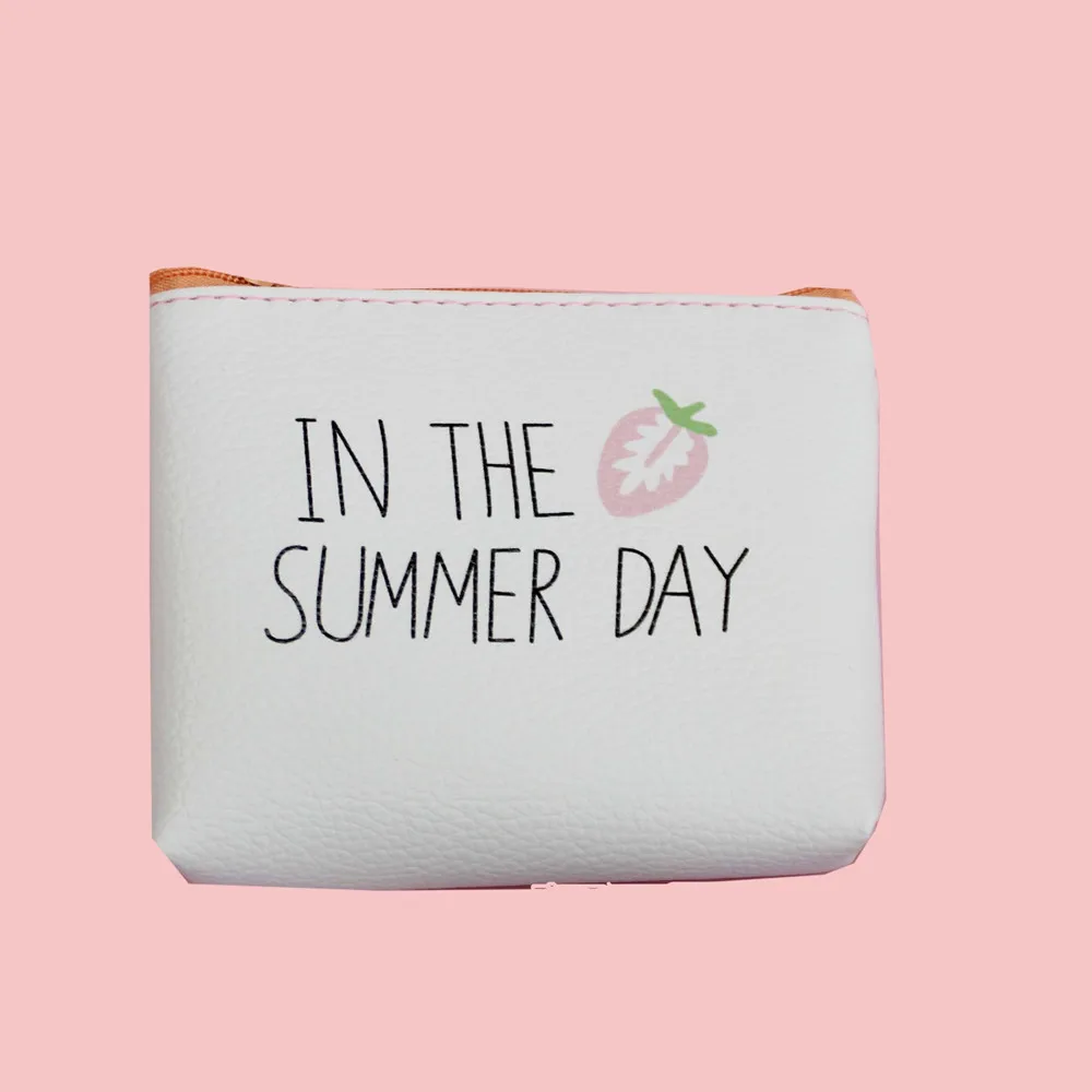 M005 женские кошельки с милым рисунком маленькая Клубничка свежая сумка гарнитура