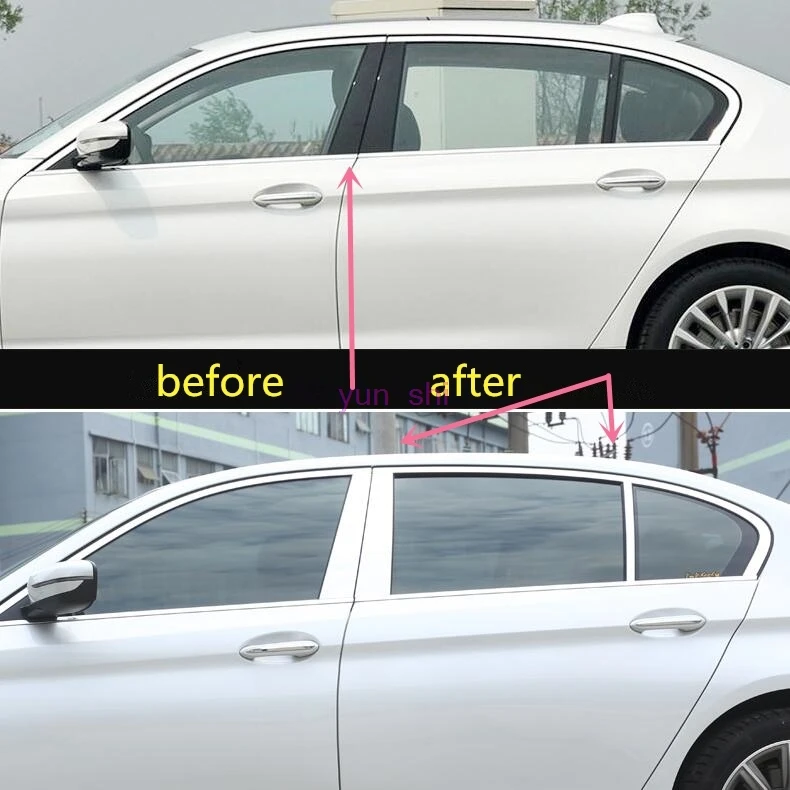6 шт. металлические наклейки для BMW 5 серии G30 G38 528/530/540Li|sticker car|for bmwcar styling |