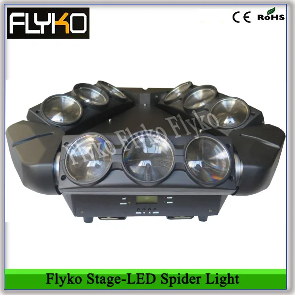 Free shipping Flyko stage professional 9*12 led spider moving head light | Лампы и освещение