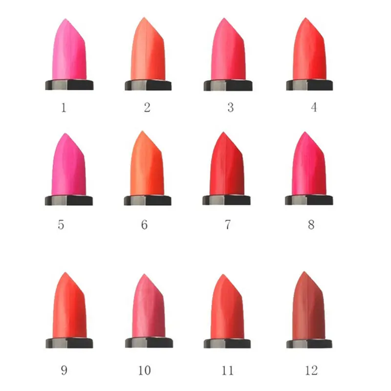 1 шт. Для женщин Губная помада 12 различных Цвета пикантные S Водонепроницаемый