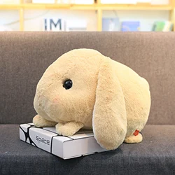 Brown Lop плюшевый кролик кукла прекрасный Loppy Мягкий Кролик игрушка розовый/коричневый/белый/серый Huggable дети животные плюшевые игрушки подарок на день рождения 45 см - Цвет: Brown