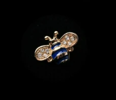 blue Горячее предложение! новые изысканные модные стразы, брошь в виде животного, Милые Броши в виде пчел из сплава для женщин, хорошее ювелирное изделие, маленькие броши в виде пчел - Окраска металла: blue