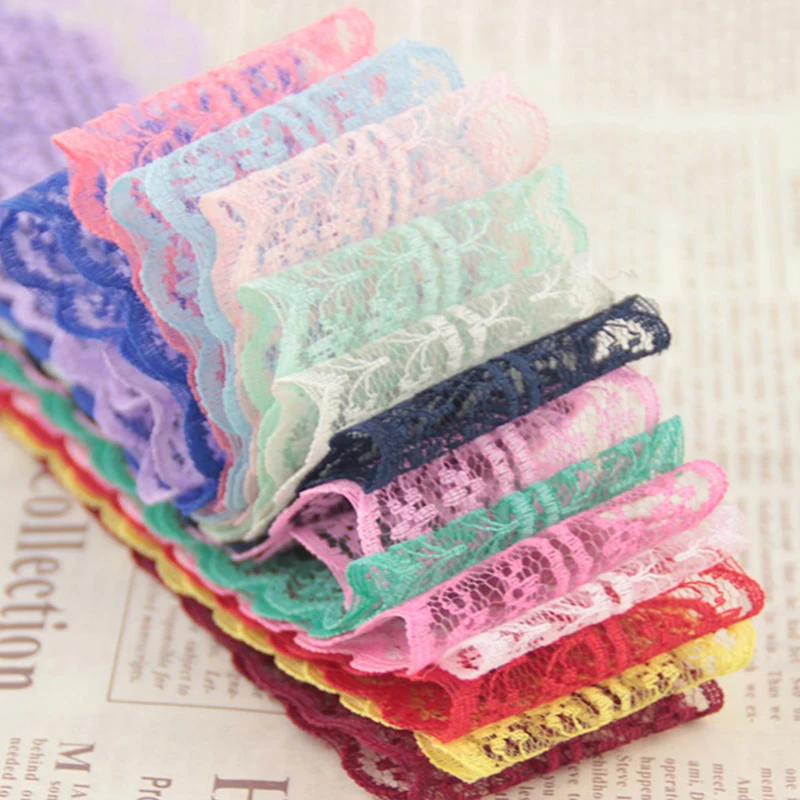 5 ярдов/партия 17 цветов кружевная лента сделай сам вышитая сетка отделка ткань