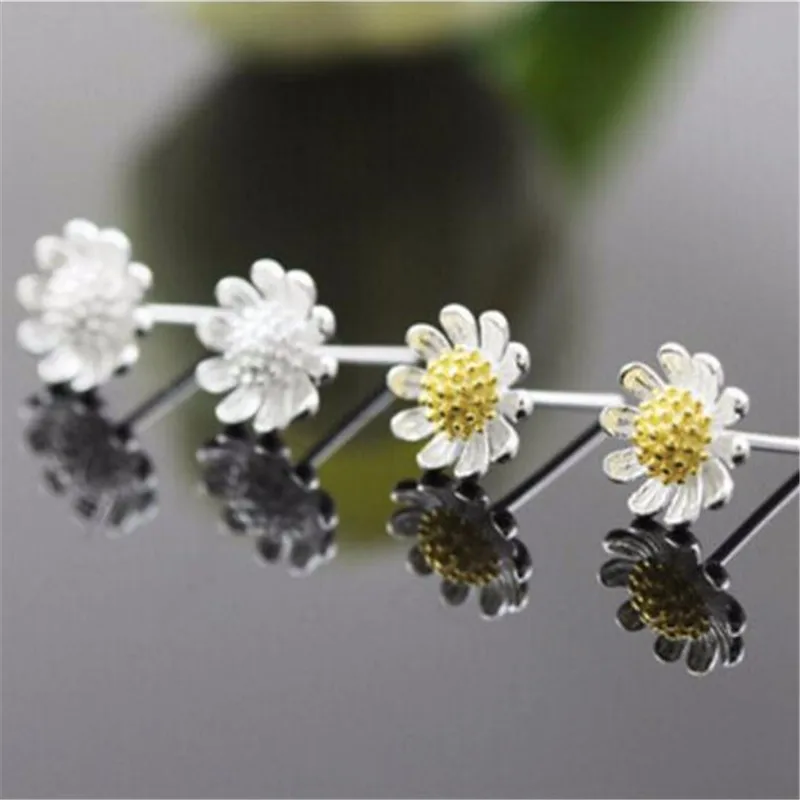 Женские серьги гвоздики в виде цветов|daisy earrings|stud earringsstud earrings for women |