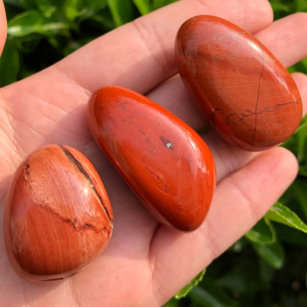 3 шт натуральный кварцевый кристалл Южное красное агатное кольцо лицо для