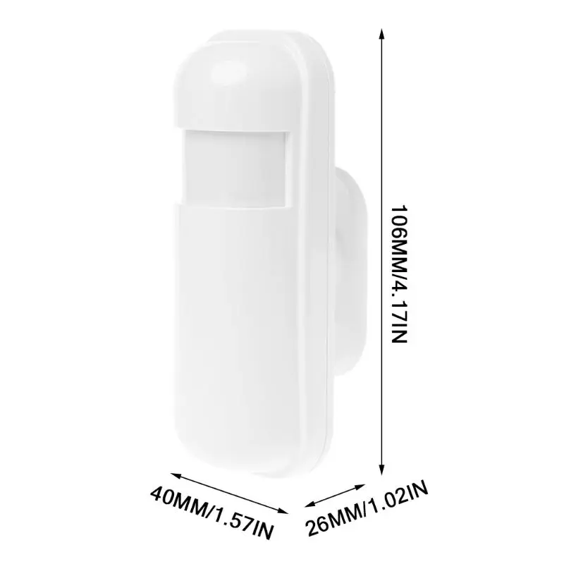 Белый беспроводной умный инфракрасный детектор движения Аварийный барьер