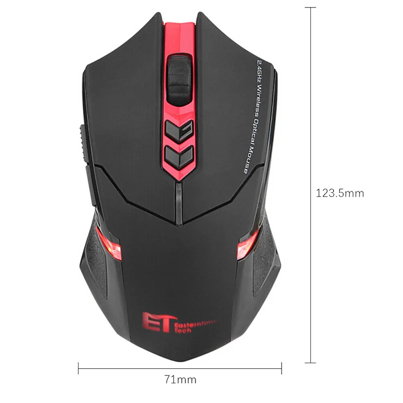 Профессиональная игровая мышь VODOOL ET 2000/2400 2000DPI регулируемая 2 4G беспроводная