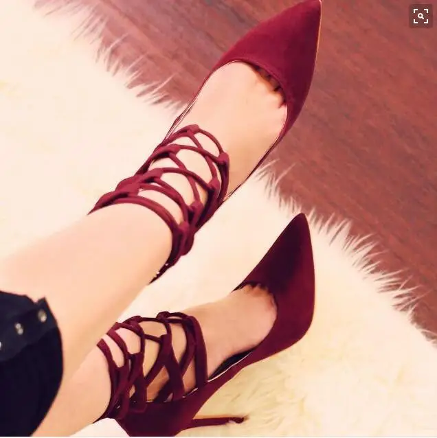 Женские туфли-лодочки на высоком каблуке с острым носком | Обувь