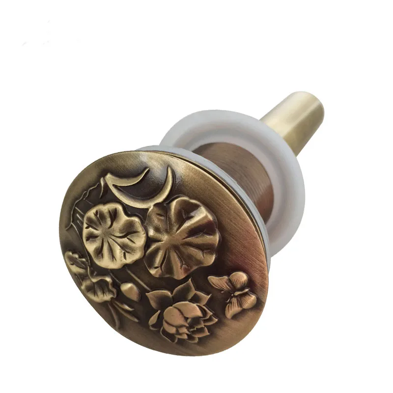 Медные сливные фильтры для ванной комнаты античные латунные раковины/ванны