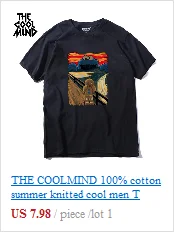 THE COOLMIND, хлопок, короткий рукав, с принтом фукуса, забавная Мужская футболка, повседневная, Круглый ворот, свободная, летняя футболка для мужчин, топы, футболки