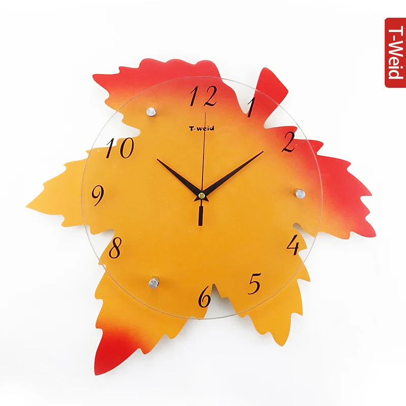 Часы настенные с деревянной аркой маленькие Модные индивидуальные украшения для