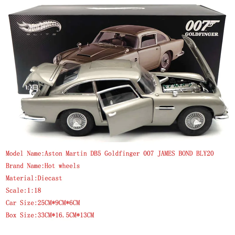BLY20 1:18 Edition Aston Martin DB5 Goldfinger 007 JAMES BOND BLY20 литые игрушки модели - Цвет: BLY20
