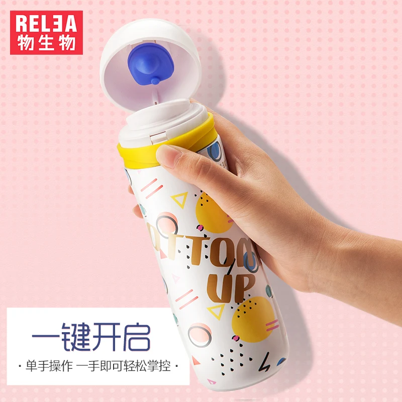 330 ml Вакуумный термос из нержавеющей стали бутылка для кофе или воды офиса открытый поездки Туризм двойной слой термофляга BPA бесплатно
