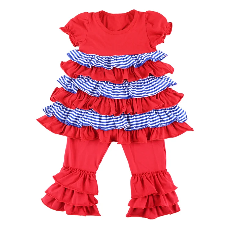 Новые леггинсы для девочек розничная продажа тройная оборка детские свободные