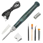 USB паяльник 8 Вт 5 В Мини Портативный Ручка наконечник Сенсорный Выключатель Электрический паяльник станция сварочный ремонтный инструмент паяльник набор