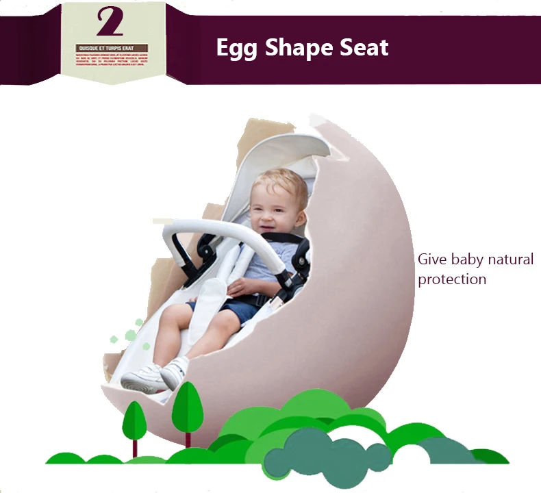 Babyfond, детская коляска, 3 в 1, детская коляска, кожаная, Двусторонняя подвеска, складная, на колесиках, европейская детская коляска, подарок ALUON