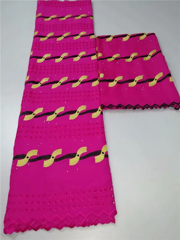 2019 African swiss voile lace in switzerland cotton laces Pink Purple fabric for Dress with stones brown | Дом и сад