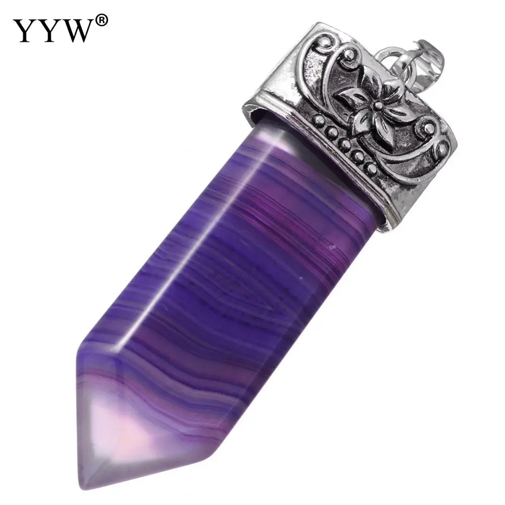 

Reiki Natural Stone Sword Pendants Pendulums Labradorite Pink Quartz Lapis Lazuli Pendants Black Obsidian Tiger Eye Jewelry Gift