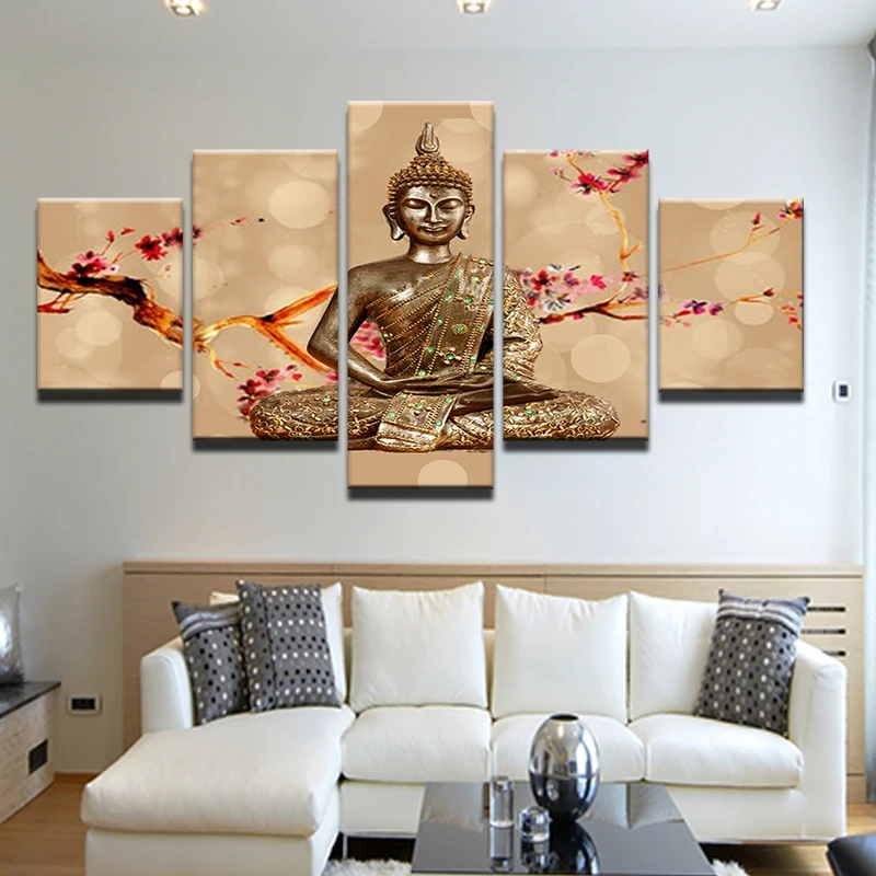 Новинка! Абстрактная картина буддизм будда Декор Будда холст искусство для