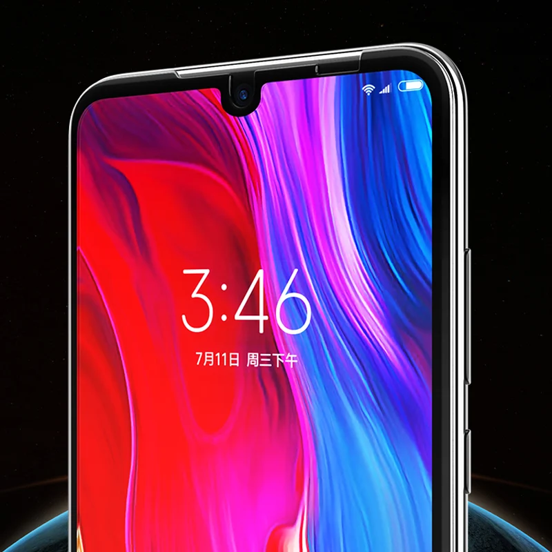 Защитная пленка для экрана Xiaomi redmi note 7 pro закаленное стекло полное покрытие 2.5D mofi