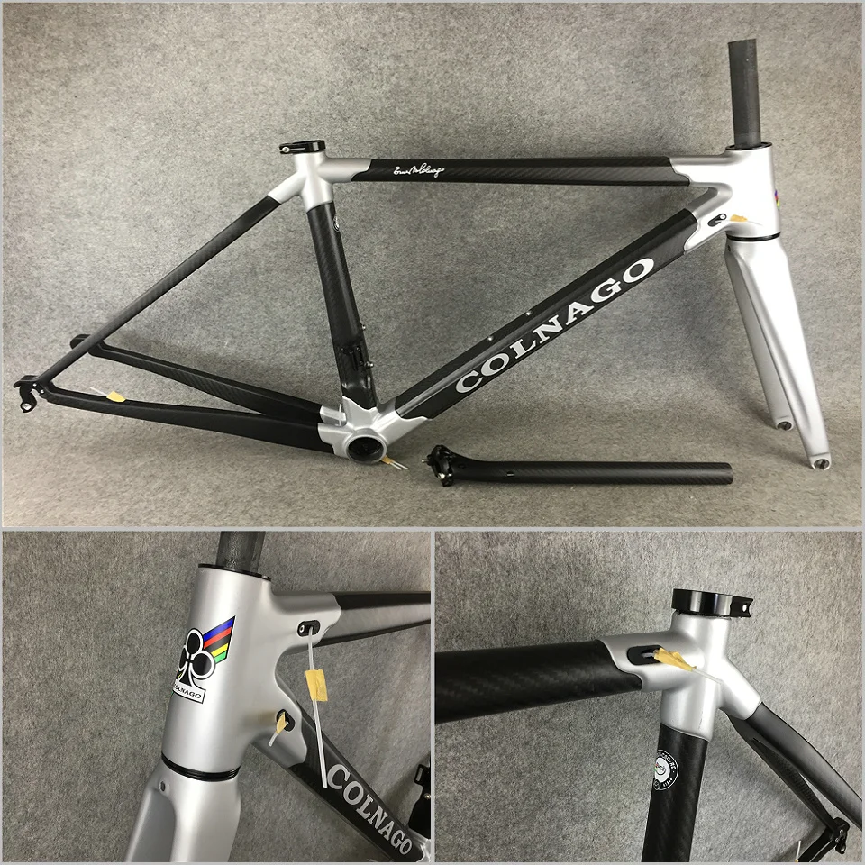 T1000 3K все матовые серебристо-черные Colnago C60 карбоновые дорожные рамы велосипедные рамы C60 с XS/S/M/L/XL на ваш выбор