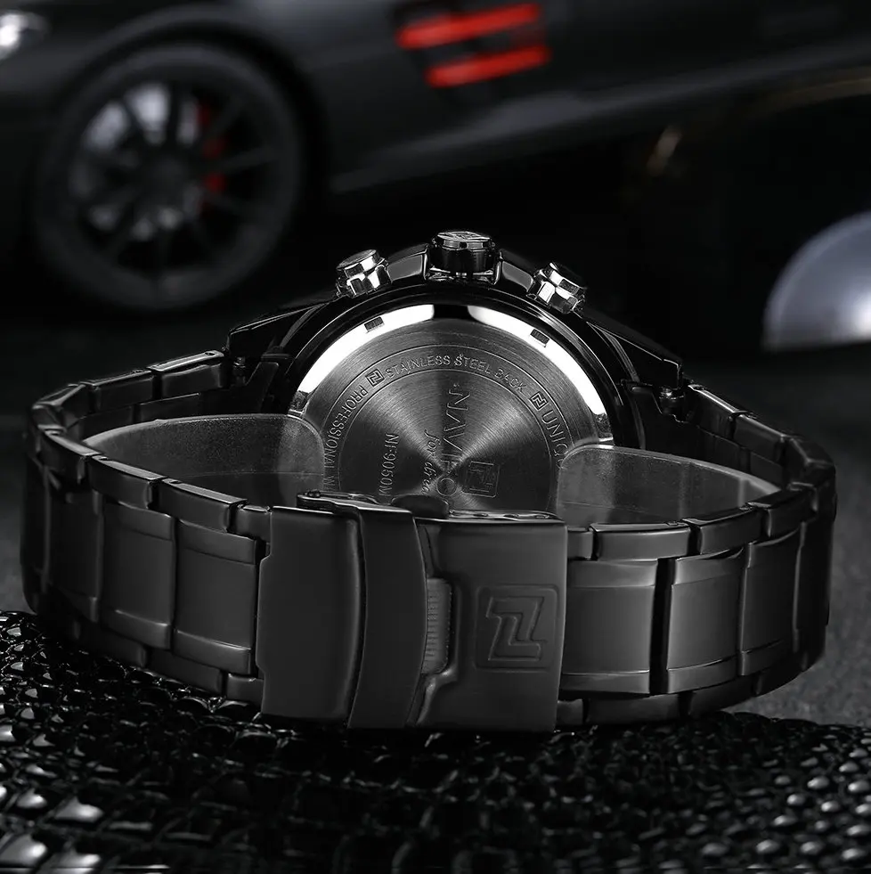 Топ люксовый бренд NAVIFORCE мужские спортивные часы мужские кварцевые светодиодный аналоговые часы полностью стальные мужские военные наручные часы relogio masculino