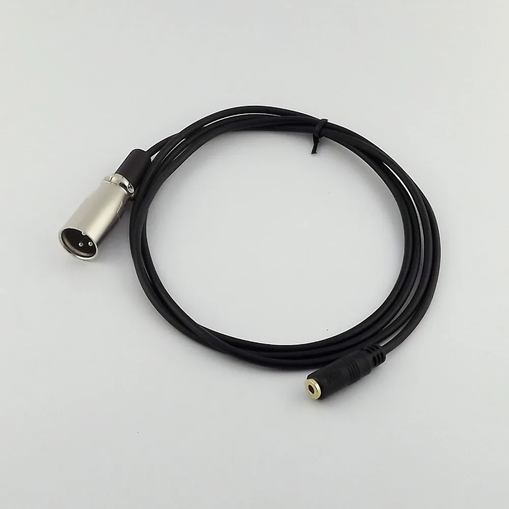 1 шт. XLR 3Pin штекер 3 5 мм 1/8 &quotгнездовой порт переходник аудио стерео микрофон