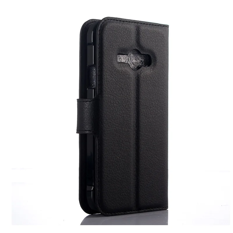 Роскошный чехол-бумажник из искусственной кожи с откидной крышкой для Samsung Galaxy J1