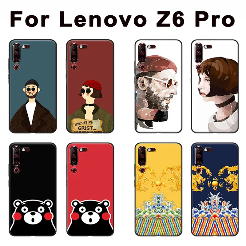 Чехол для Lenovo Z6 pro L78051 мягкий силиконовый чехол с рисунком из мультфильма Леон