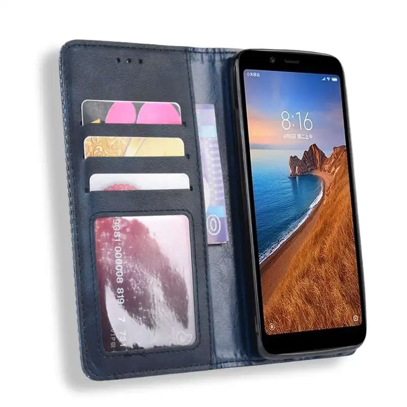 Чехол-книжка для Xiaomi Redmi 7A 7 Pro, чехол с магнитной оплеткой из искусственной кожи, чехол-бумажник для Xiaomi Redmi 7 7A 7Pro, чехол для телефона, Fundas Capa