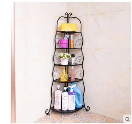 

European-style idyllic frame corner bathroom shelves