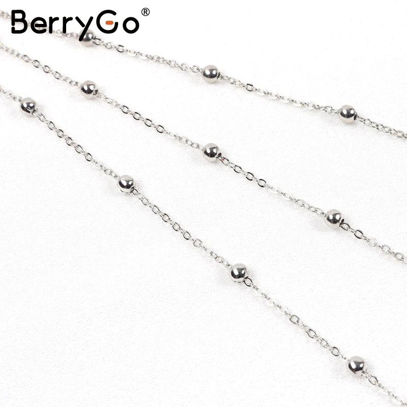 BerryGo многослойные Золотые массивные аксессуары длинные модные аксессуары женская уличная подвеска-амулет для вечеринки аксессуары женские