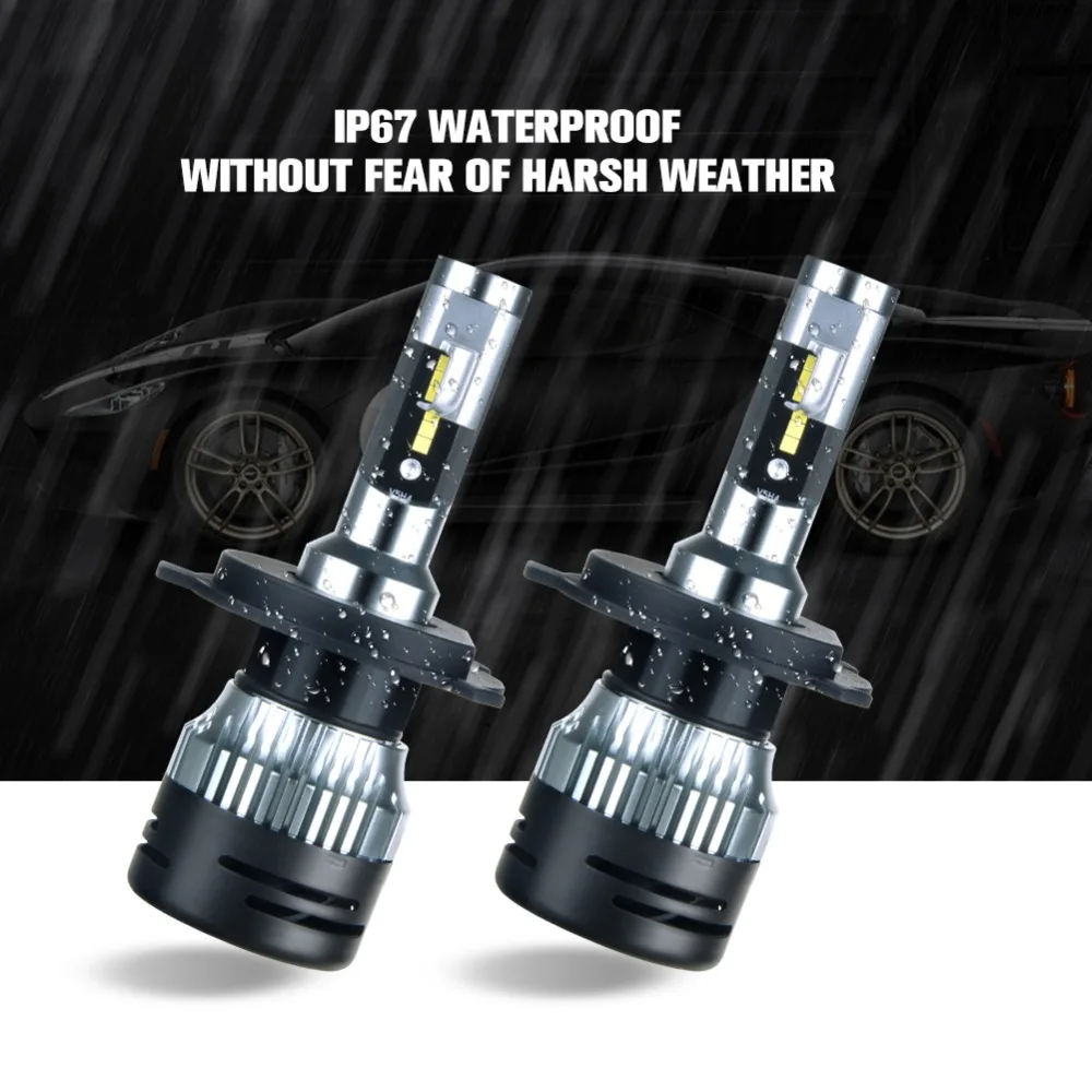 2 шт. Светодиодная лампа H15 H7 Turbo Fan для автомобильных фар 12 В 24 H1 H3 H11 H8 9005/HB3 9006/HB4 CSP