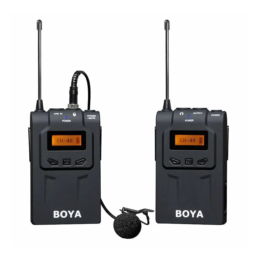 BOYA by wm6 Профессиональный Беспроводной микрофон Системы 48 канала всенаправленный