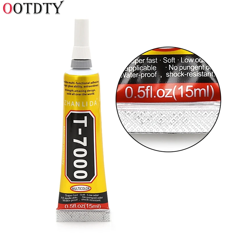 Супер клей OOTDTY T 7000 15 мл из эпоксидной смолы для ремонта герметик рамы с