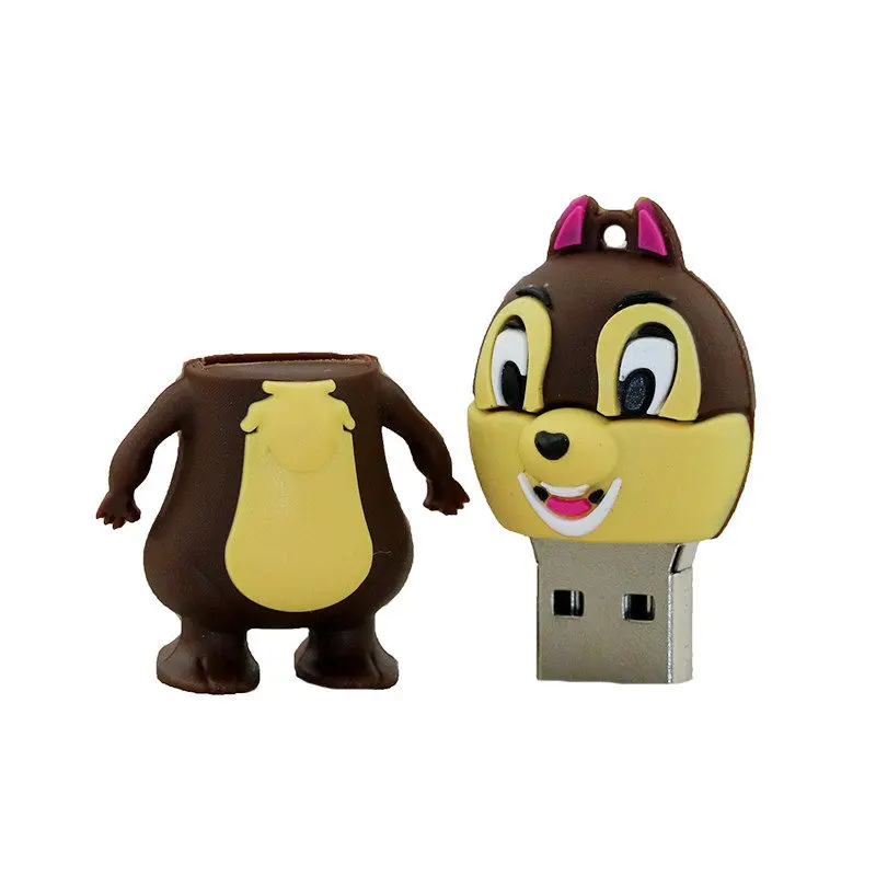 Милый мультяшный Кот Ослик USB флеш-накопитель животное, Лев, тигр, свинья карта памяти Флешка USB флешка флеш-накопитель 32GB 16GB 8GB