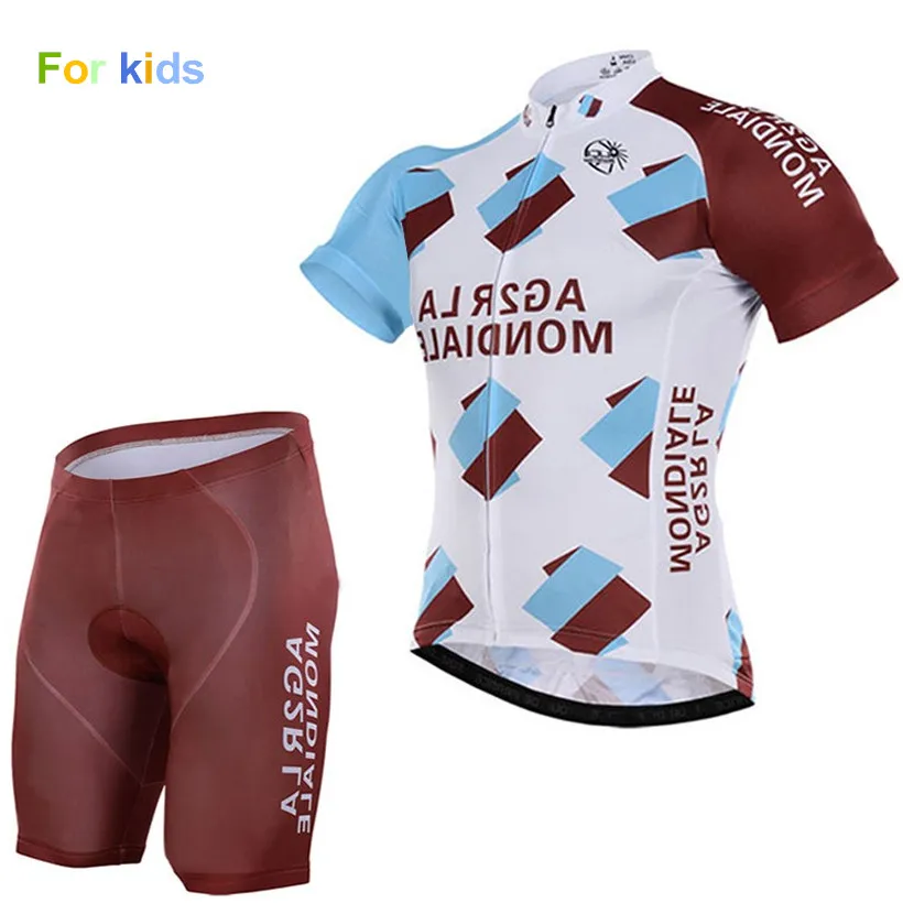 pro team AG2R, Детские майки для велоспорта с коротким рукавом, Ropa Ciclismo maillot, Джерси и шорты с гелевой подкладкой