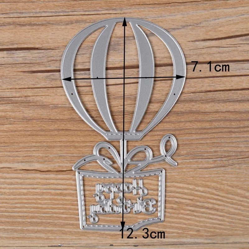 Горячие воздушные шары с днем рождения Скрапбукинг металлические режущие штампы