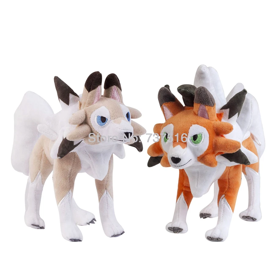Новые мягкие животные солнце и луна Lycanroc Полночь полудня Сумерки мечта формы плюшевые мягкие куклы детские игрушки-персонажи 9-10 дюймов подарок