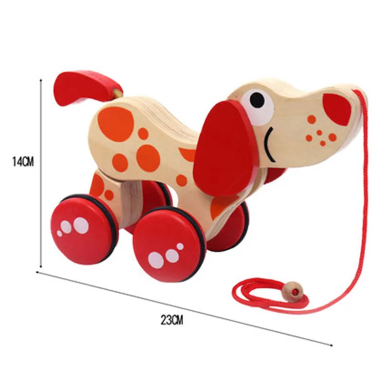Детские деревянные игрушки pull dog крокодил brinquedos Ранние развивающие детские |