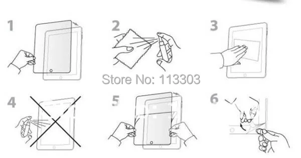 10 шт. 7 дюймовая универсальная прозрачная защитная пленка для ЖК экрана Защитная