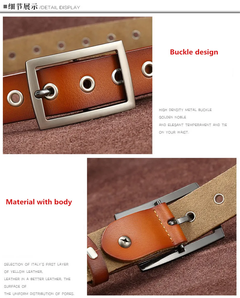 Новинка 2018 женский ремень из воловьей кожи в стиле панк с проколотыми заклепками