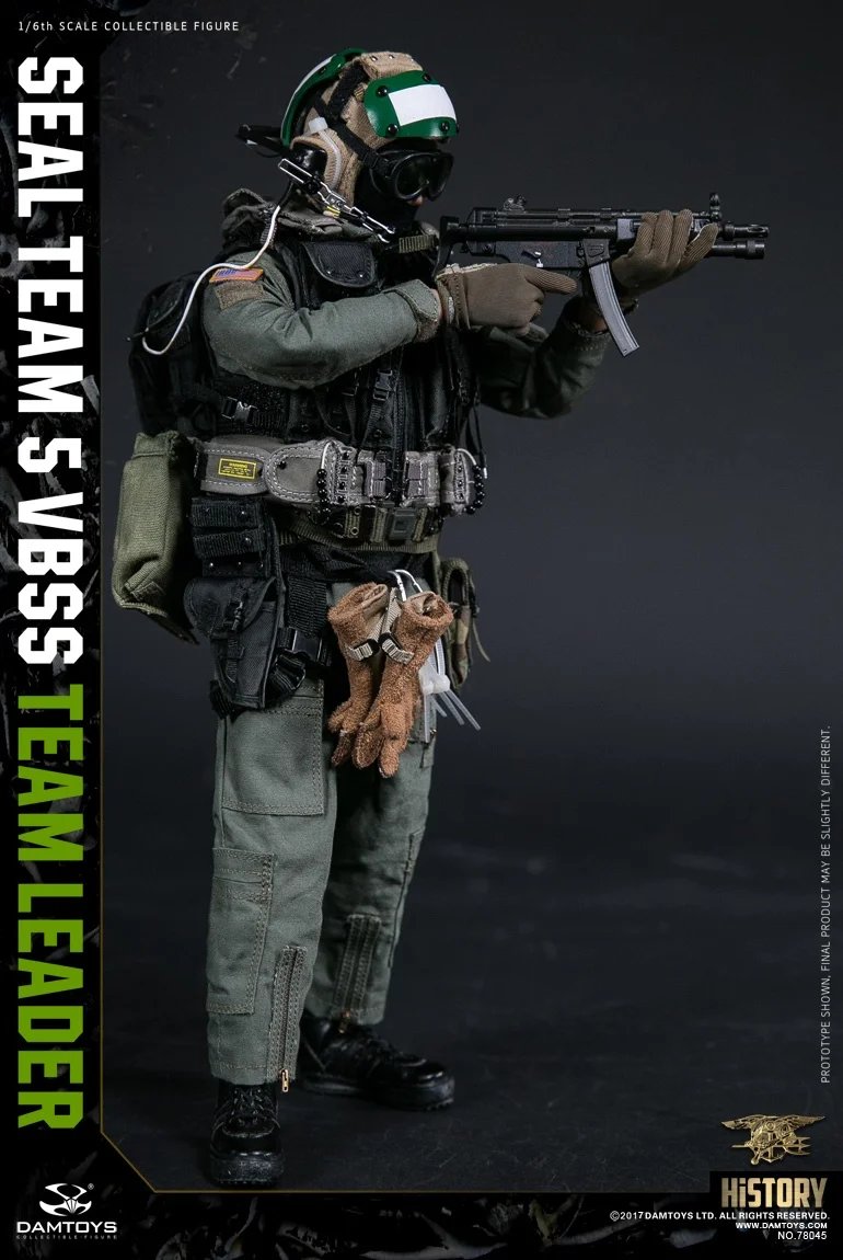 Фигурки героев мультфильма DAM TOYS 78045 серия История команда США SEAL TEAM 5 VBSS Лидер
