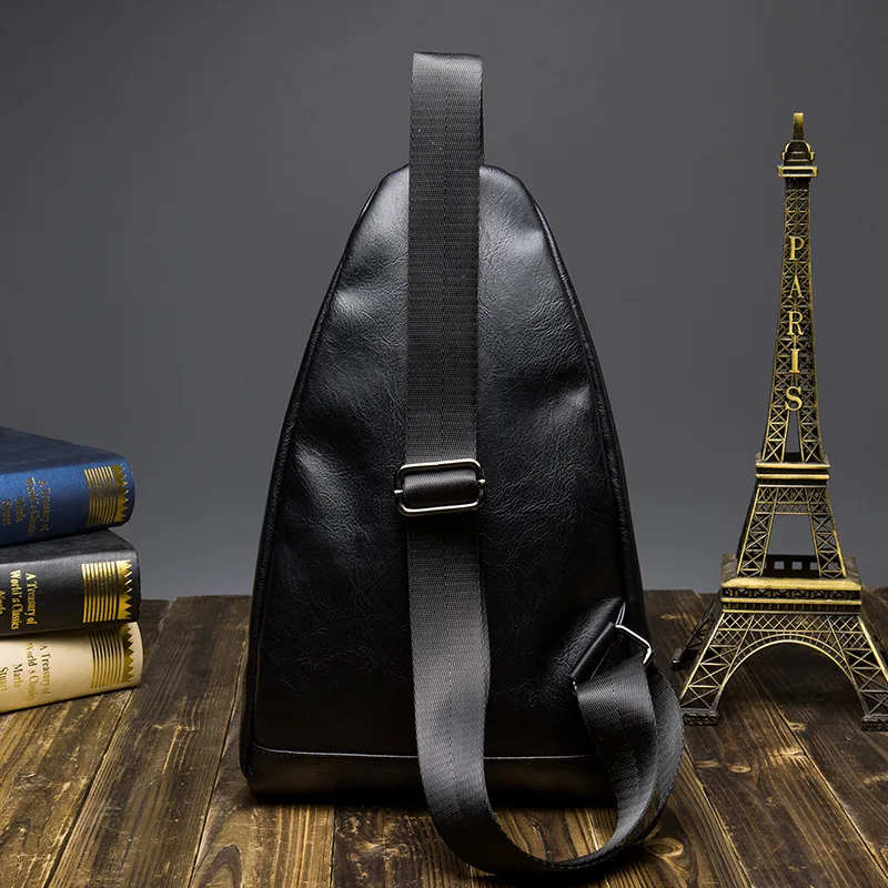Повседневное кожаная сумка Для мужчин кожи плеча груди Сумки мода путешествия