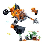 Строительные блоки для подводной лодки BanBao игрушки детей модель 7407 совместима с